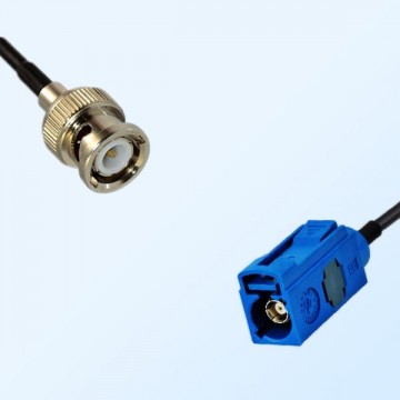 Fakra C 5005 Blue Female - BNC Male Coaxial Cable Assemblies