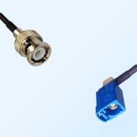 Fakra C 5005 Blue Female R/A - BNC Male Coaxial Cable Assemblies