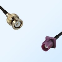 Fakra D 4004 Bordeaux Male - BNC Male Coaxial Cable Assemblies