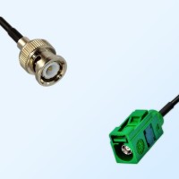 Fakra E 6002 Green Female - BNC Male Coaxial Cable Assemblies