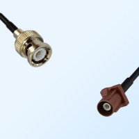 Fakra F 8011 Brown Male - BNC Male Coaxial Cable Assemblies