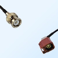 Fakra F 8011 Brown Female R/A - BNC Male Coaxial Cable Assemblies
