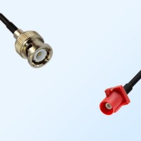 Fakra L 3002 Carmin Red Male - BNC Male Coaxial Cable Assemblies