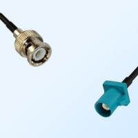 Fakra Z 5021 Water Blue Male - BNC Male Coaxial Cable Assemblies