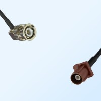 Fakra F 8011 Brown Male - BNC Male R/A Coaxial Cable Assemblies