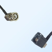 Fakra G 7031 Grey Female R/A - BNC Male R/A Coaxial Cable Assemblies