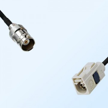 Fakra B 9001 White Female - BNC Female Coaxial Cable Assemblies
