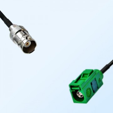 Fakra E 6002 Green Female - BNC Female Coaxial Cable Assemblies