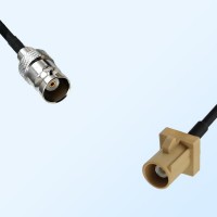 Fakra I 1001 Beige Male - BNC Female Coaxial Cable Assemblies