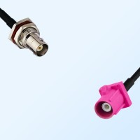 Fakra H 4003 Violet Male BNC O-Ring Bulkhead Female Cable Assemblies