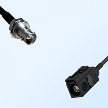 Fakra A 9005 Black Female BNC Front Mount Bulkhead Female Cable