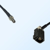 Fakra A 9005 Black Female R/A - CRC9 Male Coaxial Cable Assemblies