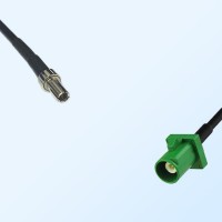 Fakra E 6002 Green Male - CRC9 Male Coaxial Cable Assemblies