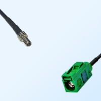 Fakra E 6002 Green Female - CRC9 Male Coaxial Cable Assemblies