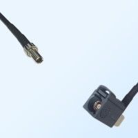 Fakra G 7031 Grey Female R/A - CRC9 Male Coaxial Cable Assemblies