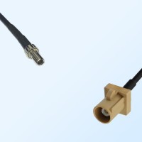 Fakra I 1001 Beige Male - CRC9 Male Coaxial Cable Assemblies