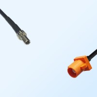 Fakra M 2003 Pastel Orange Male - CRC9 Male Coaxial Cable Assemblies