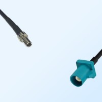 Fakra Z 5021 Water Blue Male - CRC9 Male Coaxial Cable Assemblies