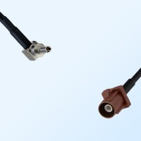 Fakra F 8011 Brown Male - CRC9 Male R/A Coaxial Cable Assemblies
