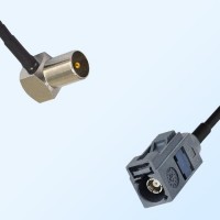 Fakra G 7031 Grey Female - DVB-T TV Male R/A Coaxial Cable Assemblies