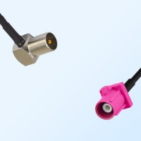 Fakra H 4003 Violet Male - DVB-T TV Male R/A Coaxial Cable Assemblies