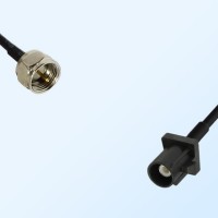 Fakra A 9005 Black Male - F Male Coaxial Cable Assemblies