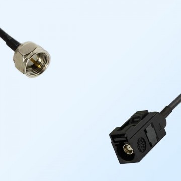 Fakra A 9005 Black Female - F Male Coaxial Cable Assemblies