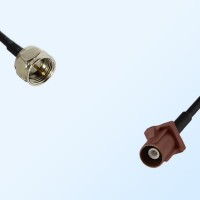 Fakra F 8011 Brown Male - F Male Coaxial Cable Assemblies