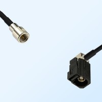 Fakra A 9005 Black Female R/A - FME Male Coaxial Cable Assemblies