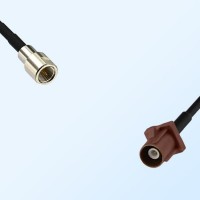 Fakra F 8011 Brown Male - FME Male Coaxial Cable Assemblies