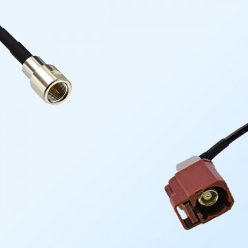 Fakra F 8011 Brown Female R/A - FME Male Coaxial Cable Assemblies