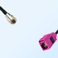 Fakra H 4003 Violet Female - FME Male Coaxial Cable Assemblies