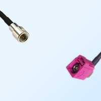 Fakra H 4003 Violet Female R/A - FME Male Coaxial Cable Assemblies