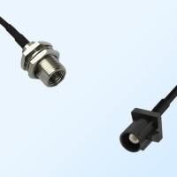 Fakra A 9005 Black Male - FME Bulkhead Male Coaxial Cable Assemblies