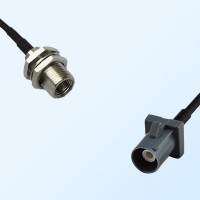 Fakra G 7031 Grey Male - FME Bulkhead Male Coaxial Cable Assemblies