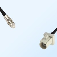 Fakra B 9001 White Male - FME Female Coaxial Cable Assemblies