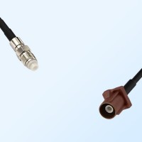 Fakra F 8011 Brown Male - FME Female Coaxial Cable Assemblies