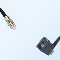 Fakra G 7031 Grey Female R/A - FME Female Coaxial Cable Assemblies
