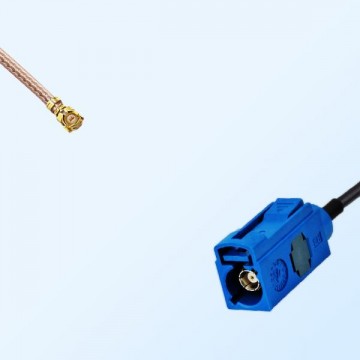 IPEX Female R/A - Fakra C 5005 Blue Female Coaxial Cable Assemblies