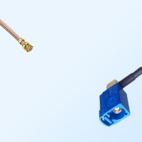 IPEX Female R/A - Fakra C 5005 Blue Female R/A Cable Assemblies