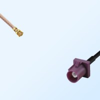IPEX Female R/A - Fakra D 4004 Bordeaux Male Coaxial Cable Assemblies