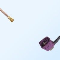 IPEX Female R/A - Fakra D 4004 Bordeaux Female R/A Cable Assemblies