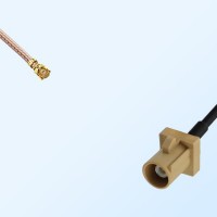 IPEX Female R/A - Fakra I 1001 Beige Male Coaxial Cable Assemblies
