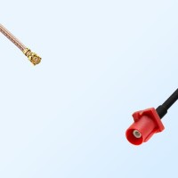 IPEX Female R/A - Fakra L 3002 Carmin Red Male Cable Assemblies