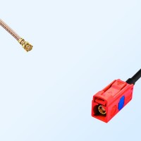 IPEX Female R/A - Fakra L 3002 Carmin Red Female Cable Assemblies