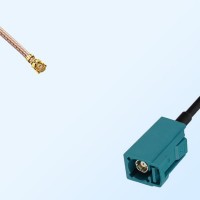 IPEX Female R/A - Fakra Z 5021 Water Blue Female Cable Assemblies