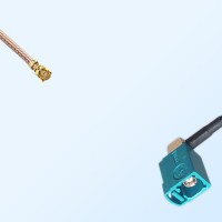 IPEX Female R/A - Fakra Z 5021 Water Blue Female R/A Cable Assemblies