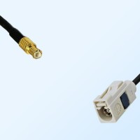 Fakra B 9001 White Female - MCX Male Coaxial Cable Assemblies