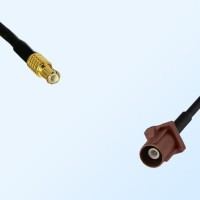 Fakra F 8011 Brown Male - MCX Male Coaxial Cable Assemblies