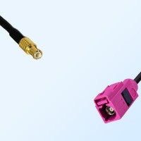 Fakra H 4003 Violet Female - MCX Male Coaxial Cable Assemblies